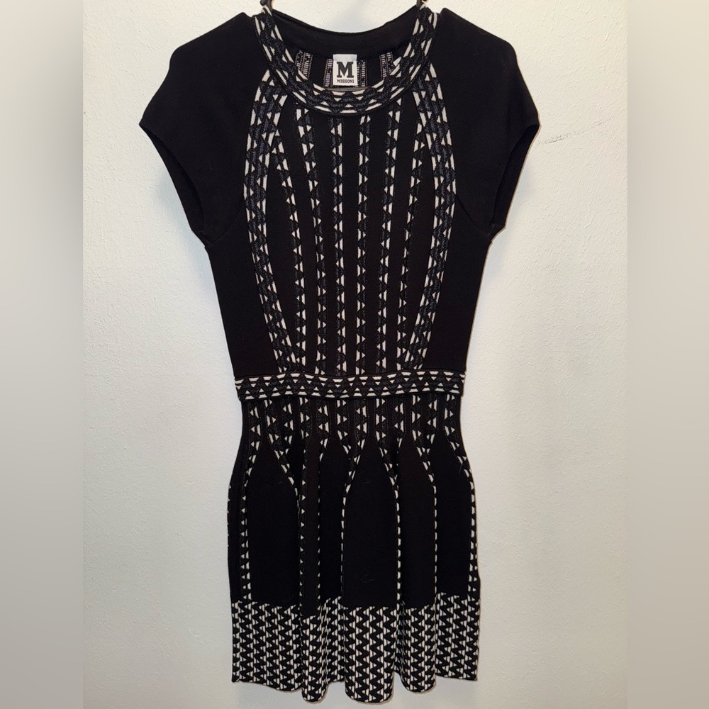 Missoni Black and White Patterned Dress